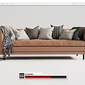 Modern Multiplayer Sofa 3d model