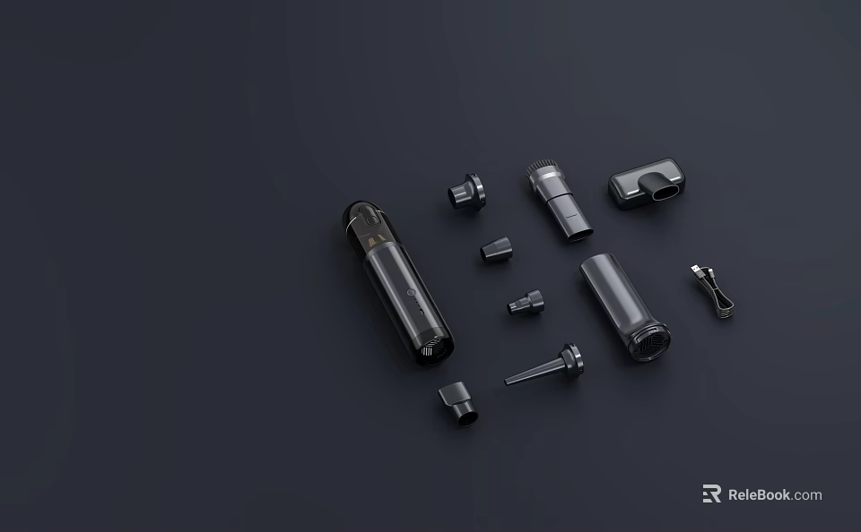 High Quality Metal Electronic Mechanical Components Durable Precision Industrial Parts Set 3d model 