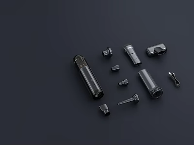 High Quality Metal Electronic Mechanical Components Durable Precision Industrial Parts Set 3d model
