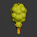3D Animal Model Featuring Dog Like Face And Fluffy Sheep Wool Coat