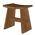 Zara Home Log Ottoman Stool 3d model
