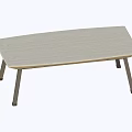 Modern Dining Table With Wooden Top And Metal Legs Simple Design