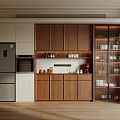 Middle Ancient Sideboard Chinese Ancient Silent Style Sideboard Tea Cabinet Sideboard Refrigerator Sideboard Wine Cabinet Sideboard Kitchen Appliances 3d model