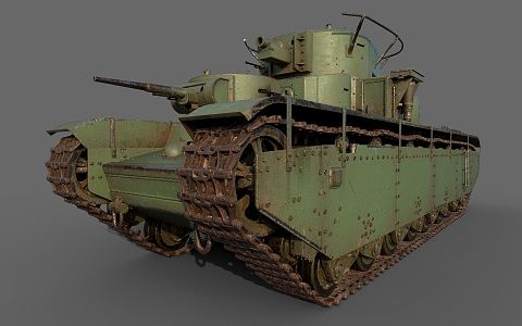 Modern tank Soviet tank 3d model