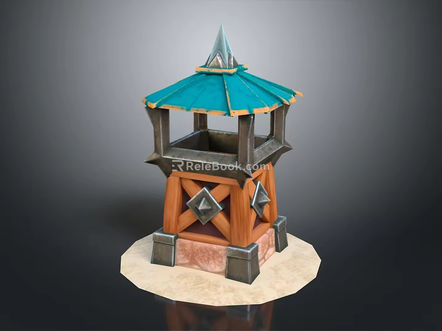 Tower defense sentry tower air defense watchtower observatory tower loft 3d model
