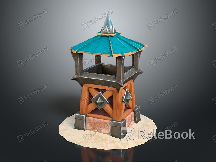 Tower defense sentry tower tower air defense watchtower observatory observatory observatory tower loft model