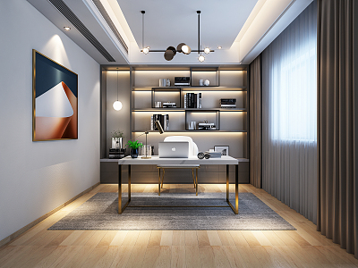 Light Luxury Study 3d model