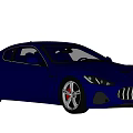 Blue Sports Car With Sleek Exterior Design And Modern Luxury Styling