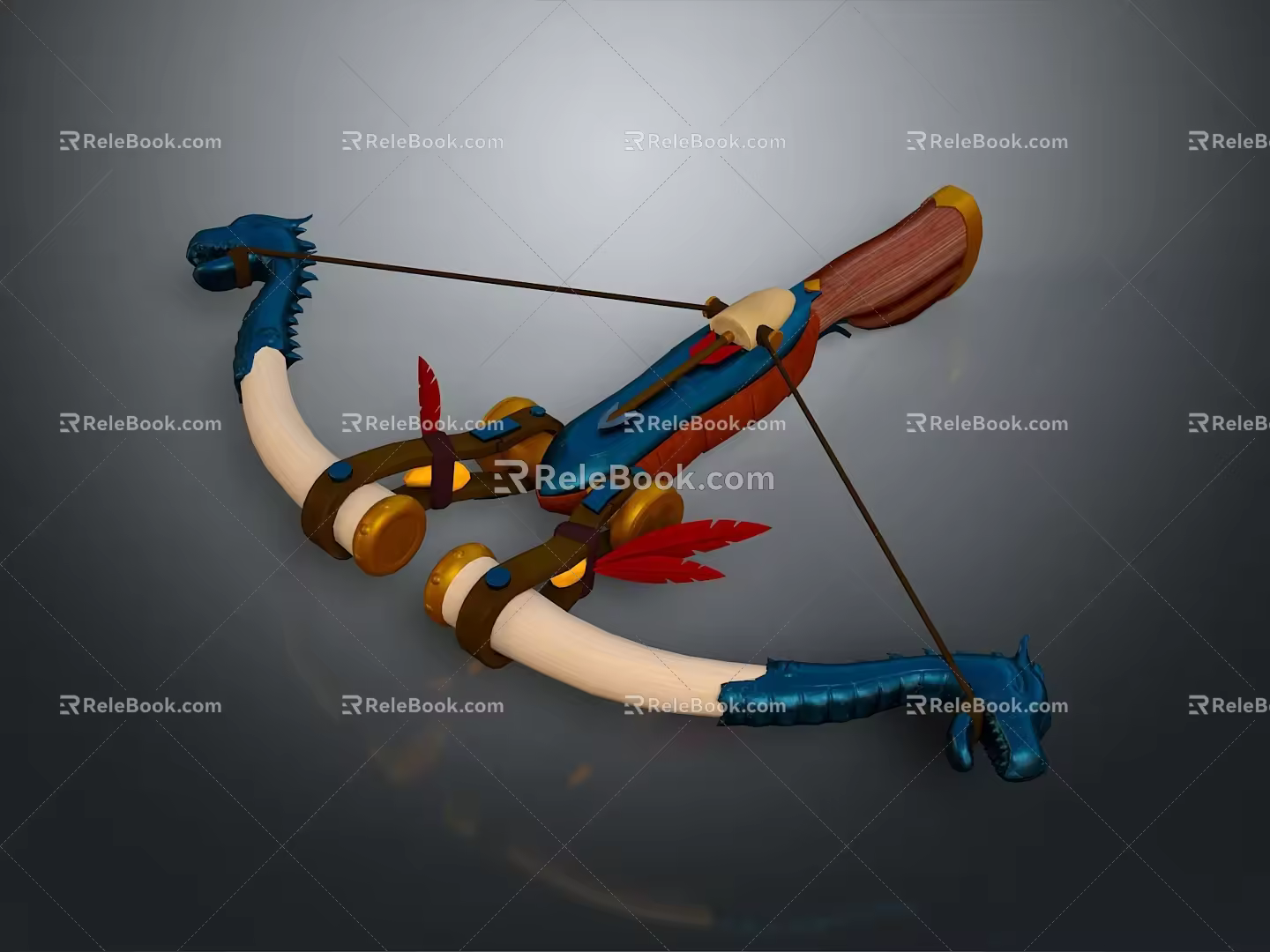 Crossbow Mechanical Crossbow Shift Bow and Arrow Shoot Far Equipment Weapons High-tech Crossbow 3d model