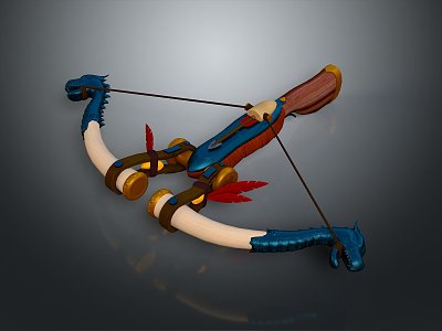 Crossbow Mechanical Crossbow Shift Bow and Arrow Shoot Far Equipment Weapons High-tech Crossbow 3d model