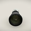 Professional Telephoto Camera Lens With Large Aperture Red Accent And Tripod Mount