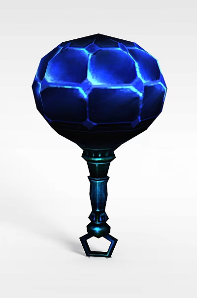 Modern Blue Storage Locker With Geometric Pattern Design And Elevated Stand Base Structure 3d model