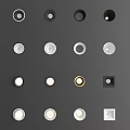 Recessed Downlights And Spotlights In Various Styles With White Gold Black Finishes