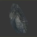 Scenic Natural Landscape With Blue Rocky Textures And Layered Mountainous Formations