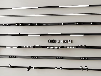 Modern Downlights and Spotlights with Various Styles for Home Office Decoration 3d model