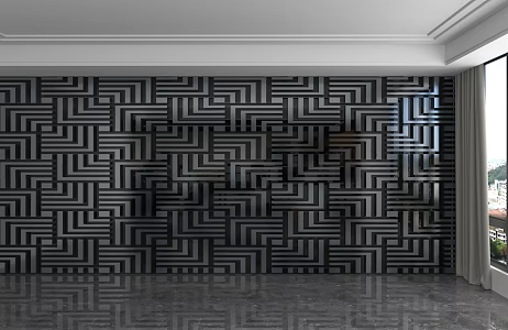 Modern background wall 3d model