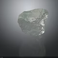High Quality Natural Green Raw Stone With Detailed Textured Surface And Rough Edges
