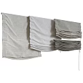 Multiple Styles Linen Curtains in Gray and White with Pleated Design