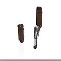 Industrial Rusty Metal Mechanical Arm Equipment With Different Sizes Wheels And Structural Parts