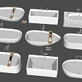 Various Modern Bathtub Designs For Bathroom With Different Shapes And Faucets