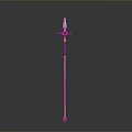 Fantasy Weapon Sword With Silver Blade Green Hilt And Golden Star Shaped Guard