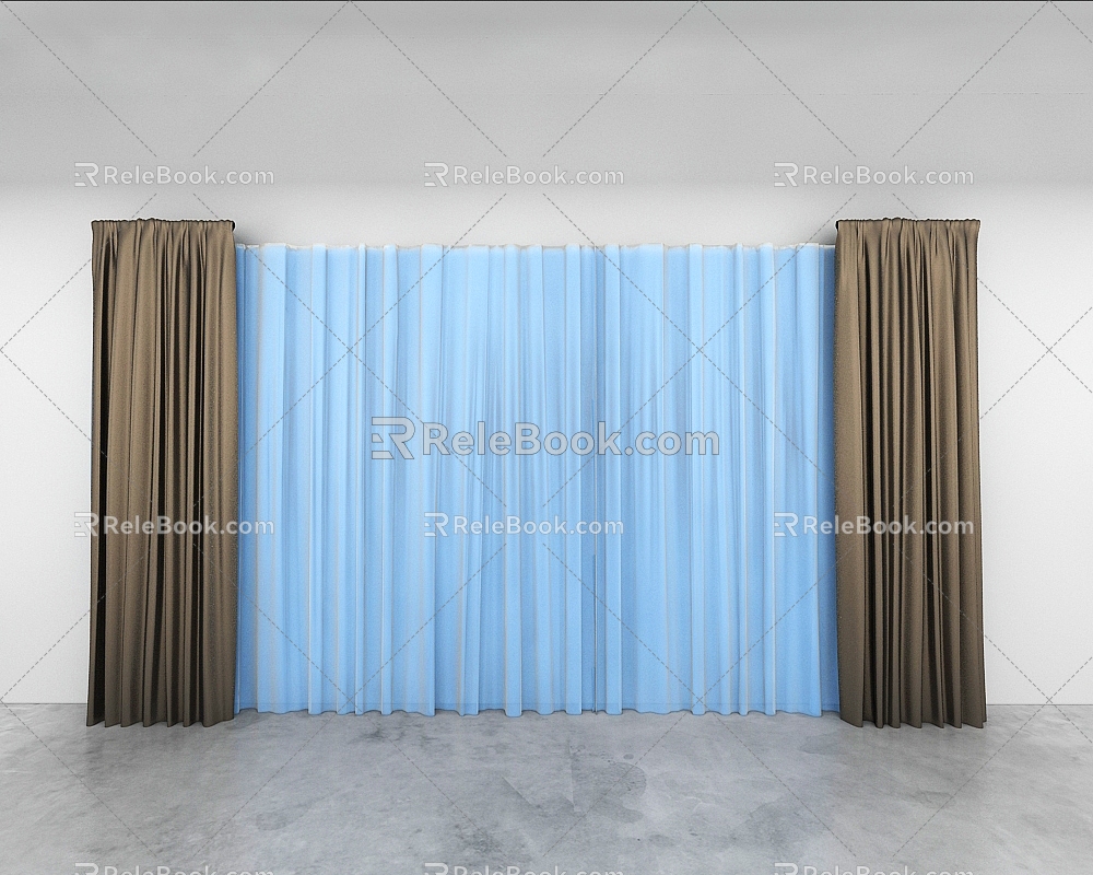 Curtains 3d model