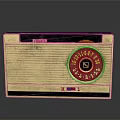 Vintage Electronic Radio With Wooden Texture Red Dial FM Function And Classic Design