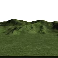 Garden Landscape With Lush Green Grass And Rolling Natural Terrain
