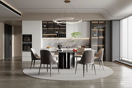 Modern Restaurant Home Restaurant 3d model