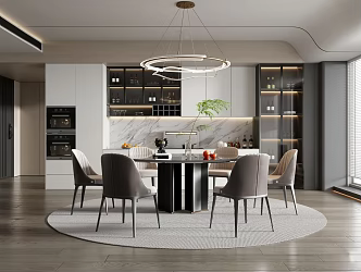 Modern Restaurant Home Restaurant 3d model