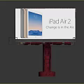 Large Billboard Featuring iPad Air 2 With Class in the Air Slogan