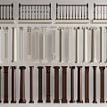 European Roman Column Simple European Roman Column Gypsum Column Gypsum Line European Architectural Component Arch Railing Column 3d model