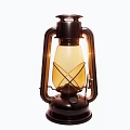 Vintage Table Lamp with Classic Glass Shade Metal Frame and Warm Light for Home Decor