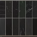 Dark Colored Wall Panels With Various Textures For Interior Design 3d model