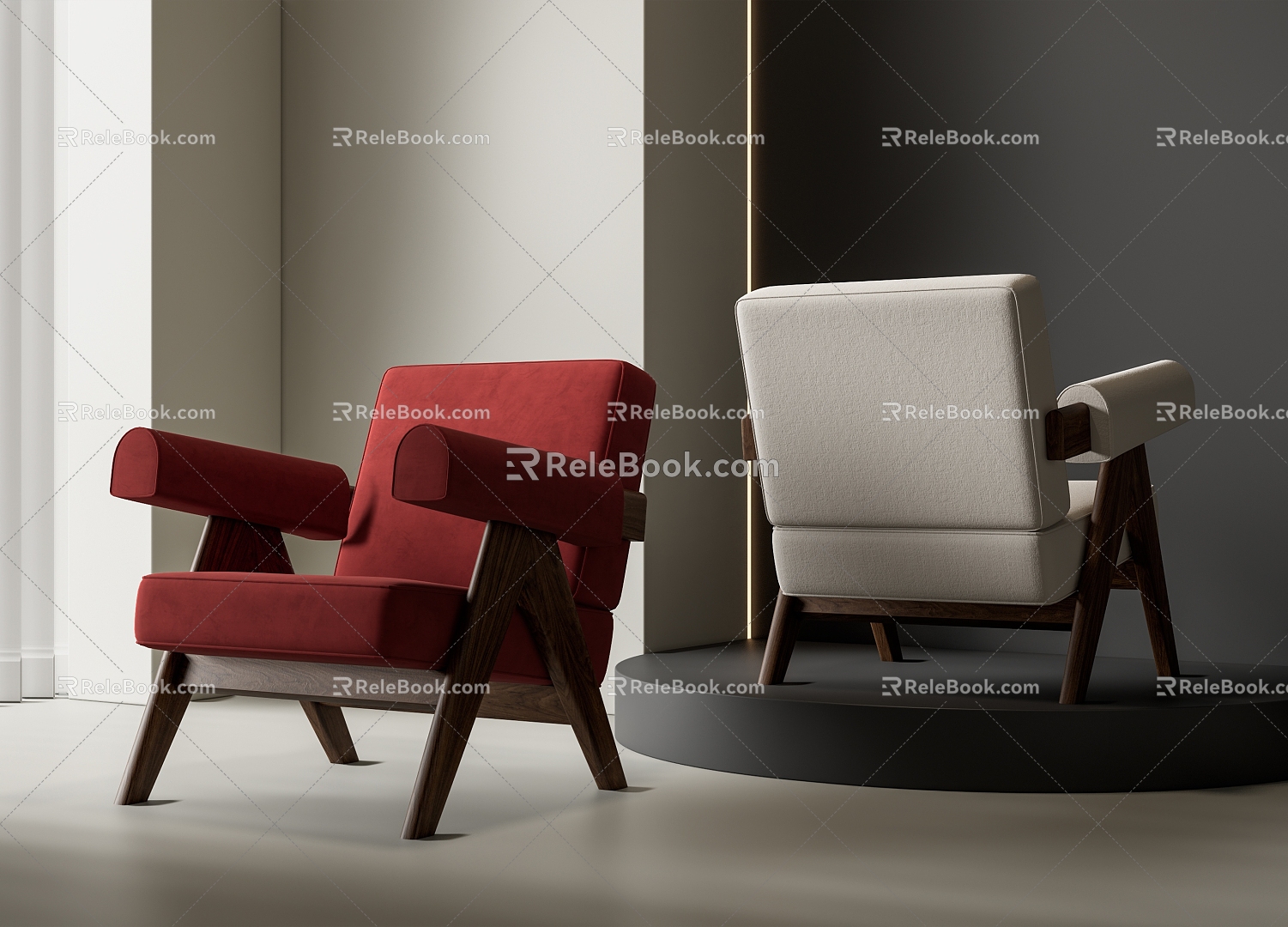 Single sofa 3d model