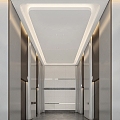 Modern Office Hall Office Lobby 3d model