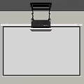 Projection Monitoring Device Mounted On Ceiling Displaying Clear Image On Screen
