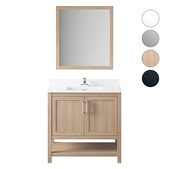 Nordic Bathroom Cabinet Washstand 3d model