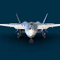 Modern Military Fighter Jet With Camouflage Paint Scheme And Twin Engine Design