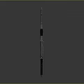 Assault Rifle Weapon Design With Black Stock Silver Barrel And Magazine