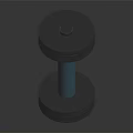 Heavy Duty Metal Dumbbell Sports Equipment For Fitness Training With Blue Bar