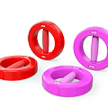 SLB Red And Pink Hand Grip Rings Fitness Training Equipment For Hand Strength