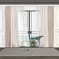 Modern Curtains 3d model