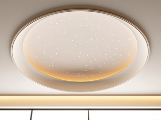 Round Star Ceiling 3d model