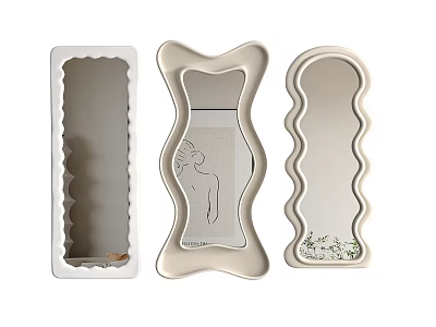 Modern Mirror Floor Mirror Decorative Mirror Bathroom Mirror Cosmetic Mirror Full-length Mirror 3d model
