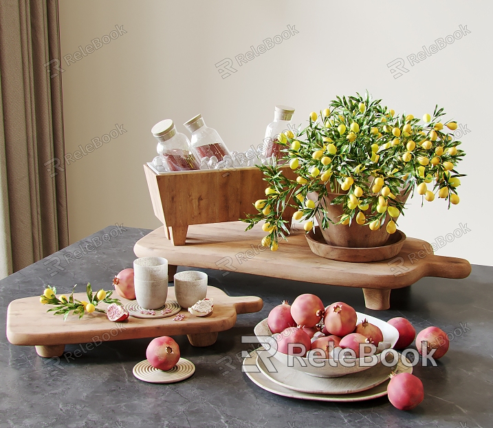 Modern Tableware Tableware Ornaments model