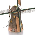 Dutch windmill windmill house 3d model