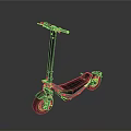 Sleek Black Electric Scooter With Carbon Fiber Frame And Dual Wheels Design
