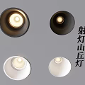 Modern Downlights and Spotlights Hill Shaped Design with Black White Finish for Home Lighting