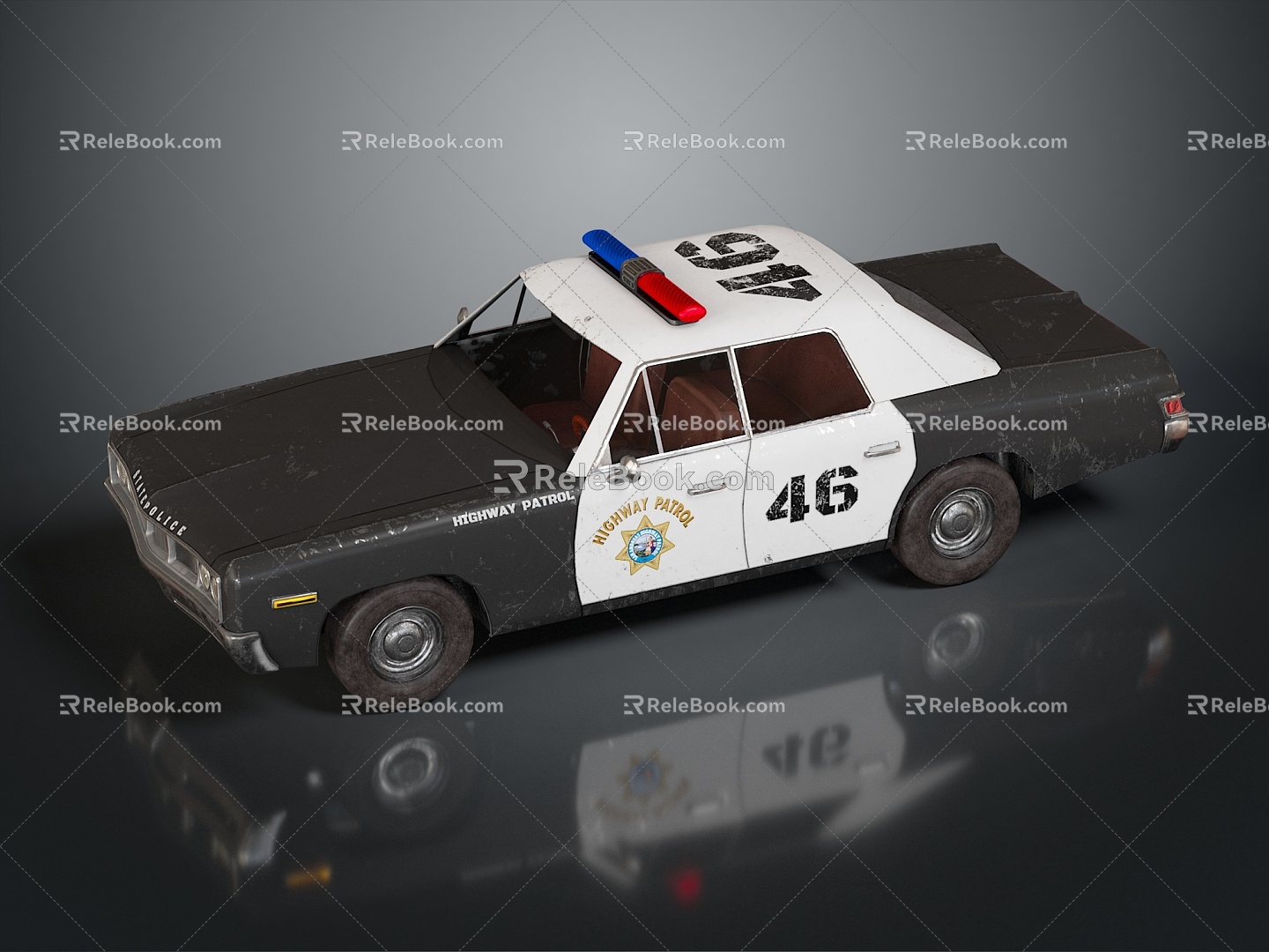 Modern Police Car Dodge Year Police Car Police Car 3d model